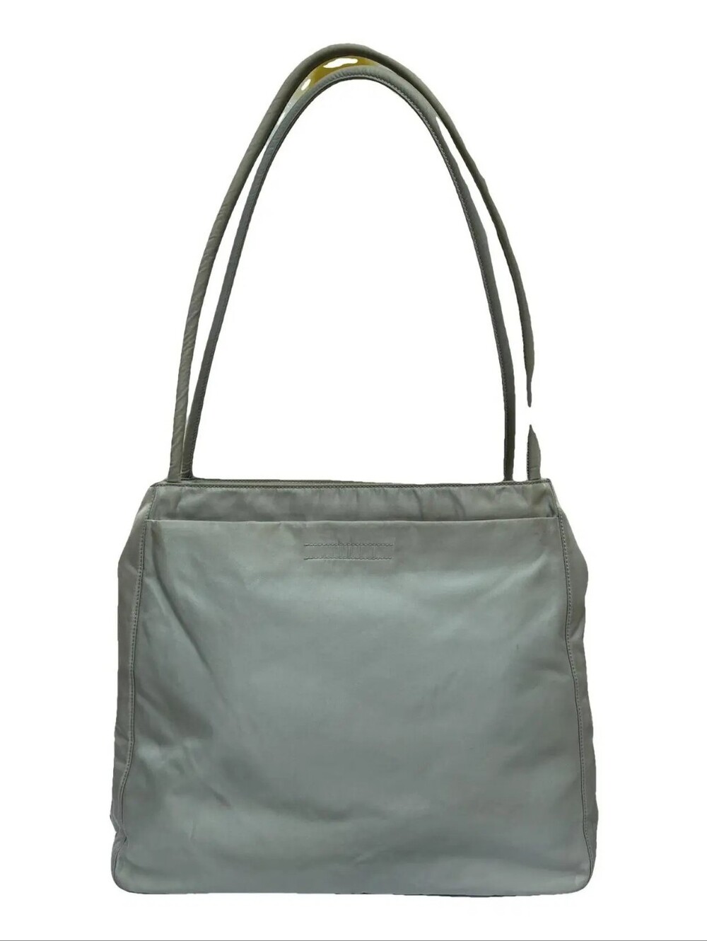 Prada Tessuto Slate Gray Nylon Tote Bag EUC